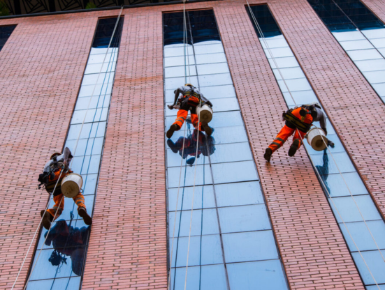 Roofklin high-rise window cleaning service photograph
